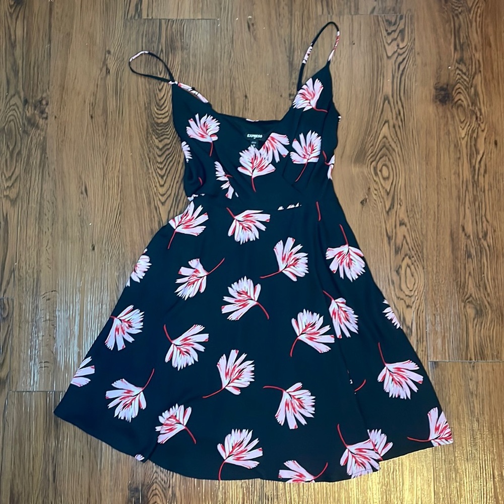 Floral mini dress, size extra small